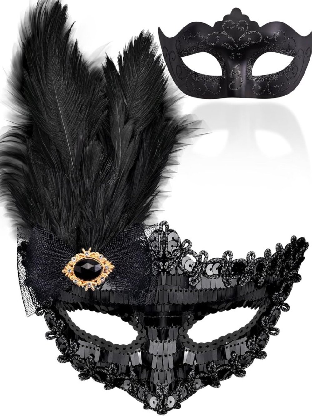 Couple Masquerade Masks Set Venetian Party Mask Costume Mask